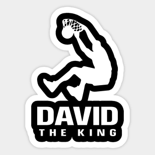 David Custom Player Basketball Your Name The King Sticker